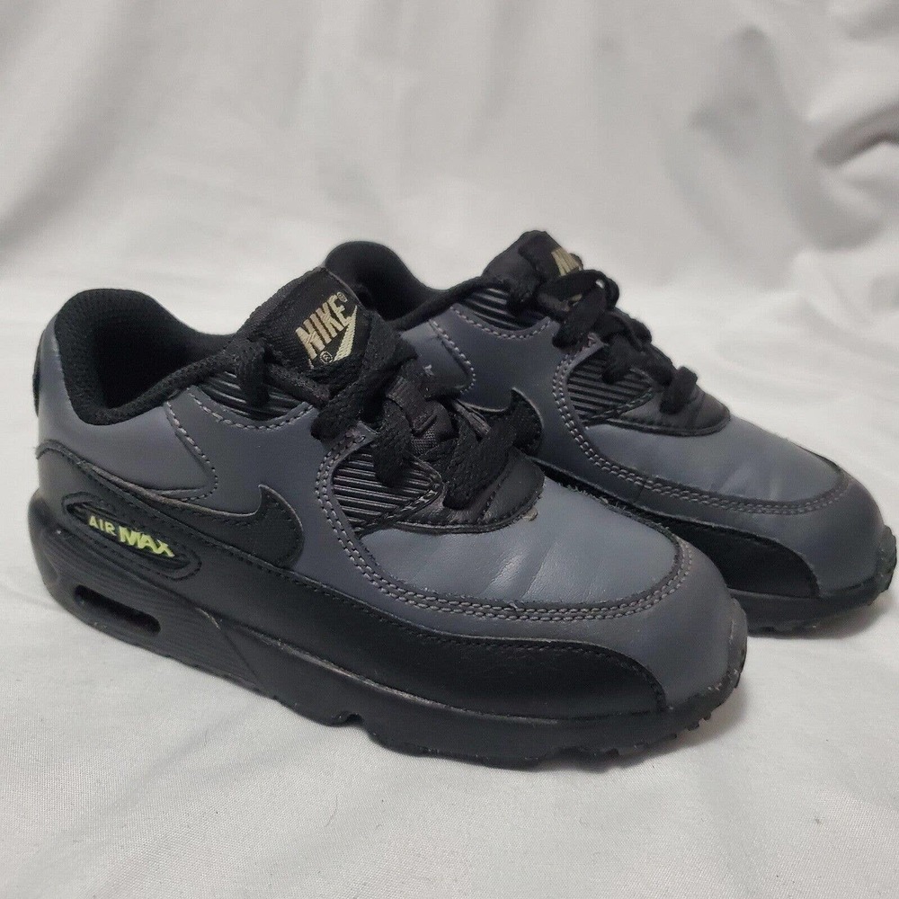 Nike Air Max 90 LTR Black Grey Glow Green 833416-032 Sz 10C